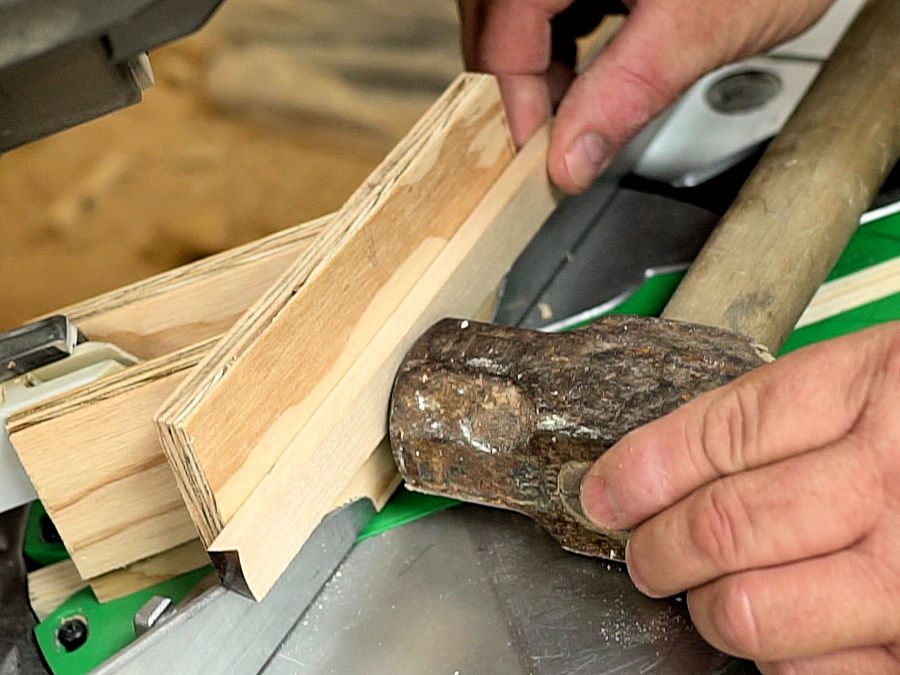 how to make a zero clearance insert for the miter saw
